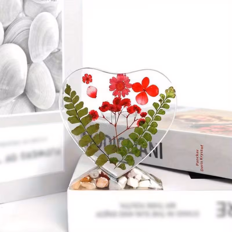 Imagen 3 de Corazón Personalizado en Resina Epoxi con Foto Imagen 3 de Corazón Personalizado en Resina Epoxi con Foto