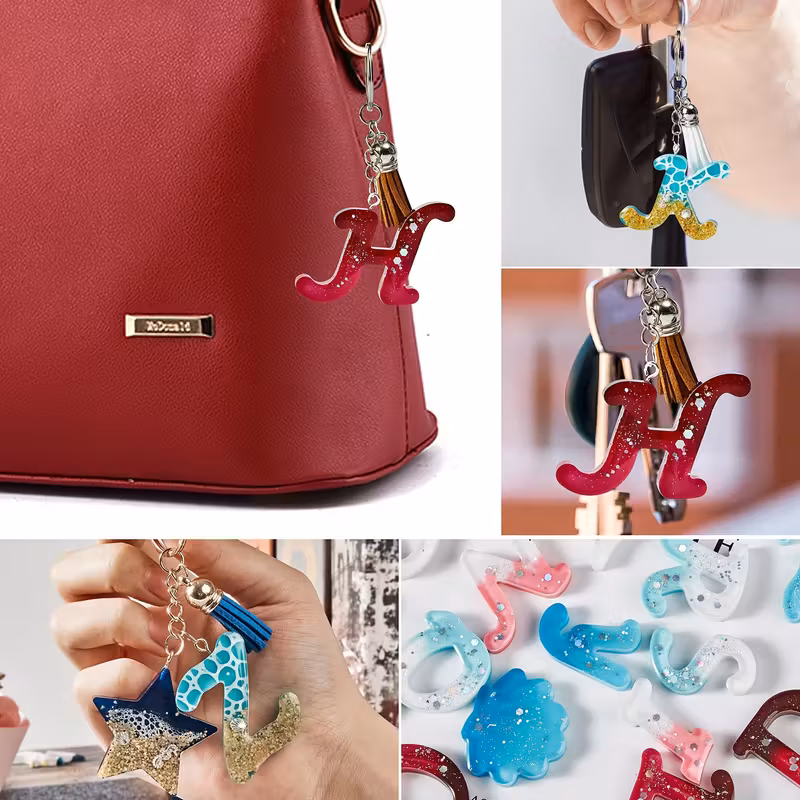 Imagen 1 de Llaveros de Letra Personalizada en Resina Epoxi – Iniciales Únicas Hechas a Mano Imagen 1 de Llaveros de Letra Personalizada en Resina Epoxi – Iniciales Únicas Hechas a Mano